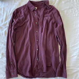 Club Monaco Red Slim Fit Button Down